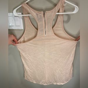 Aerie women’s racer back top, shimmery champagne color, size Large